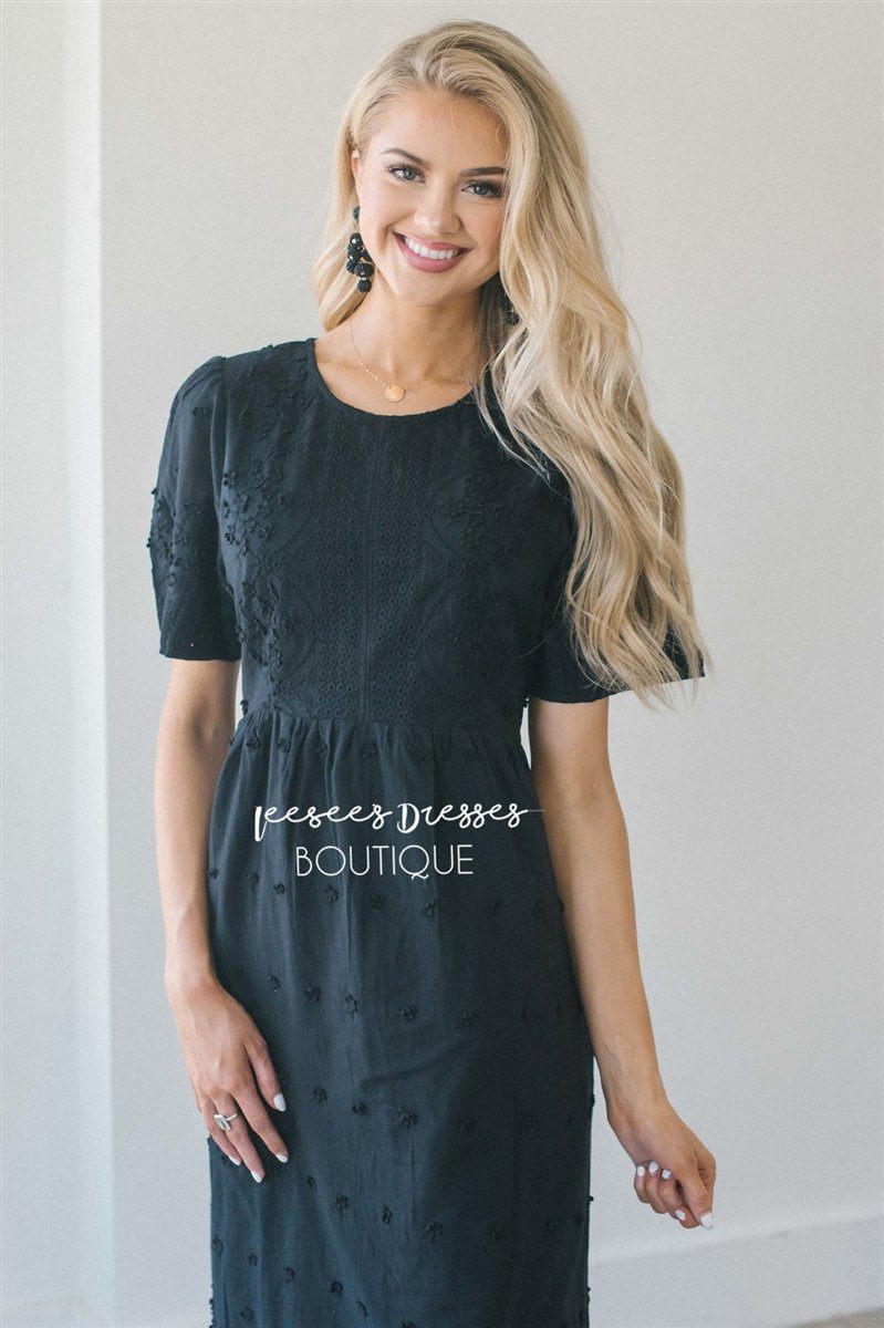 The Karsen Modest Dresses vendor-unknown Black S 