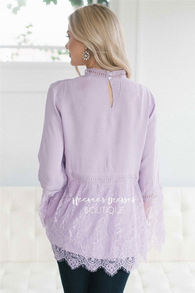 Lace Tops, Lacey Tops – Morning Lavender  Lace party tops, Chiffon blouses  designs, Dressy lace tops