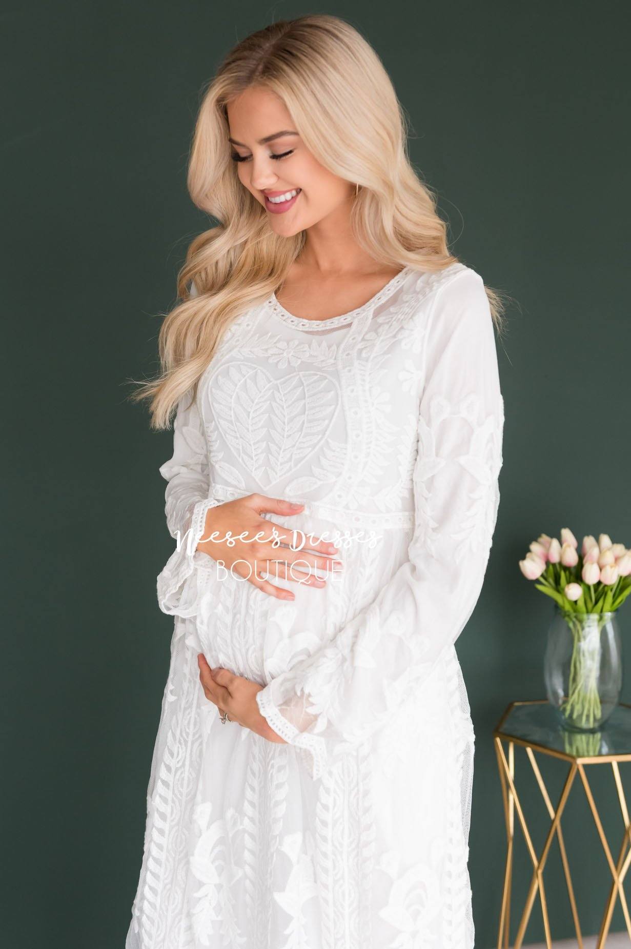 White lace cheap day dress