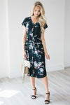 The Lizzy Modest Dresses vendor-unknown S Black Floral 