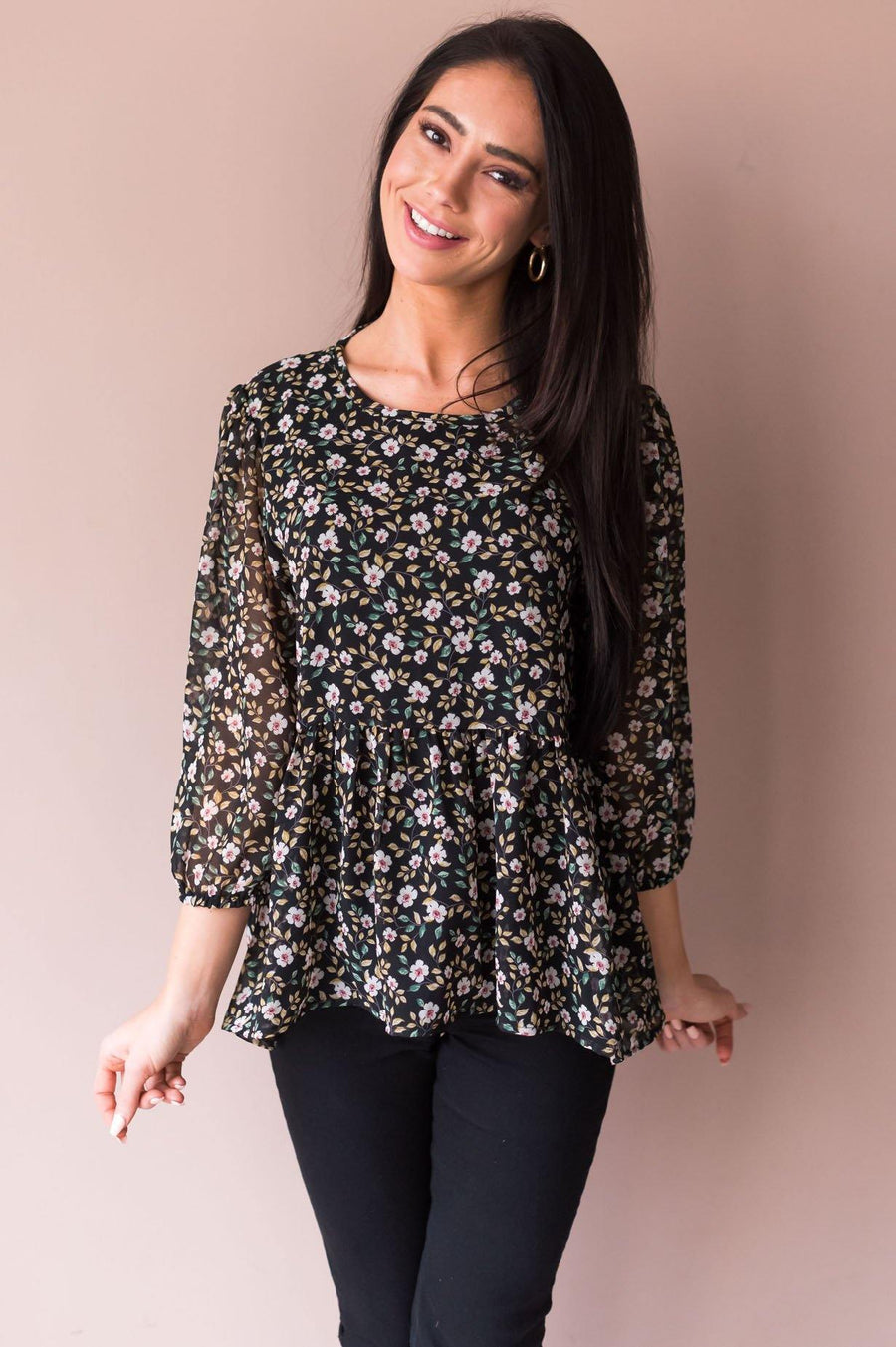 Every Little Thing Modest Blouse Tops vendor-unknown 