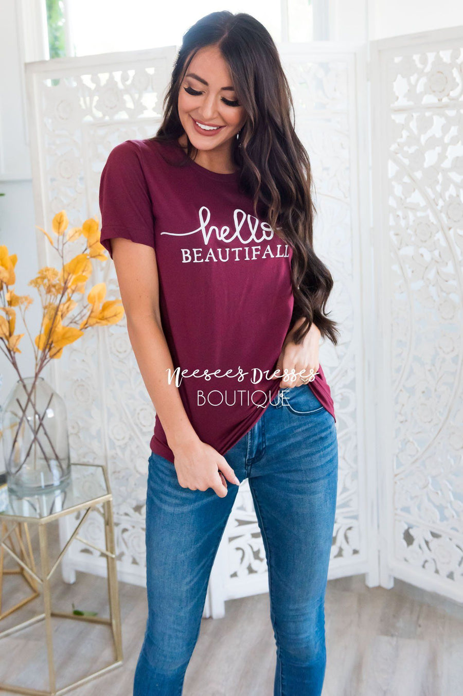 Hello Beautifall Modest Tee Modest Dresses vendor-unknown 