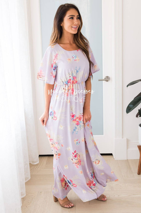 The Shana Modest Maxi Length Dress - NeeSee's Dresses