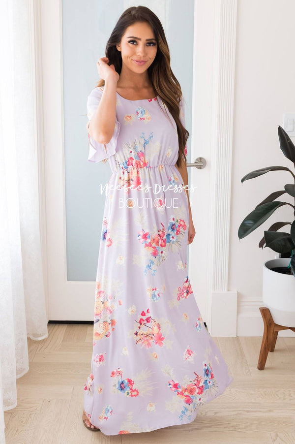 The Shana Modest Maxi Length Dress - NeeSee's Dresses