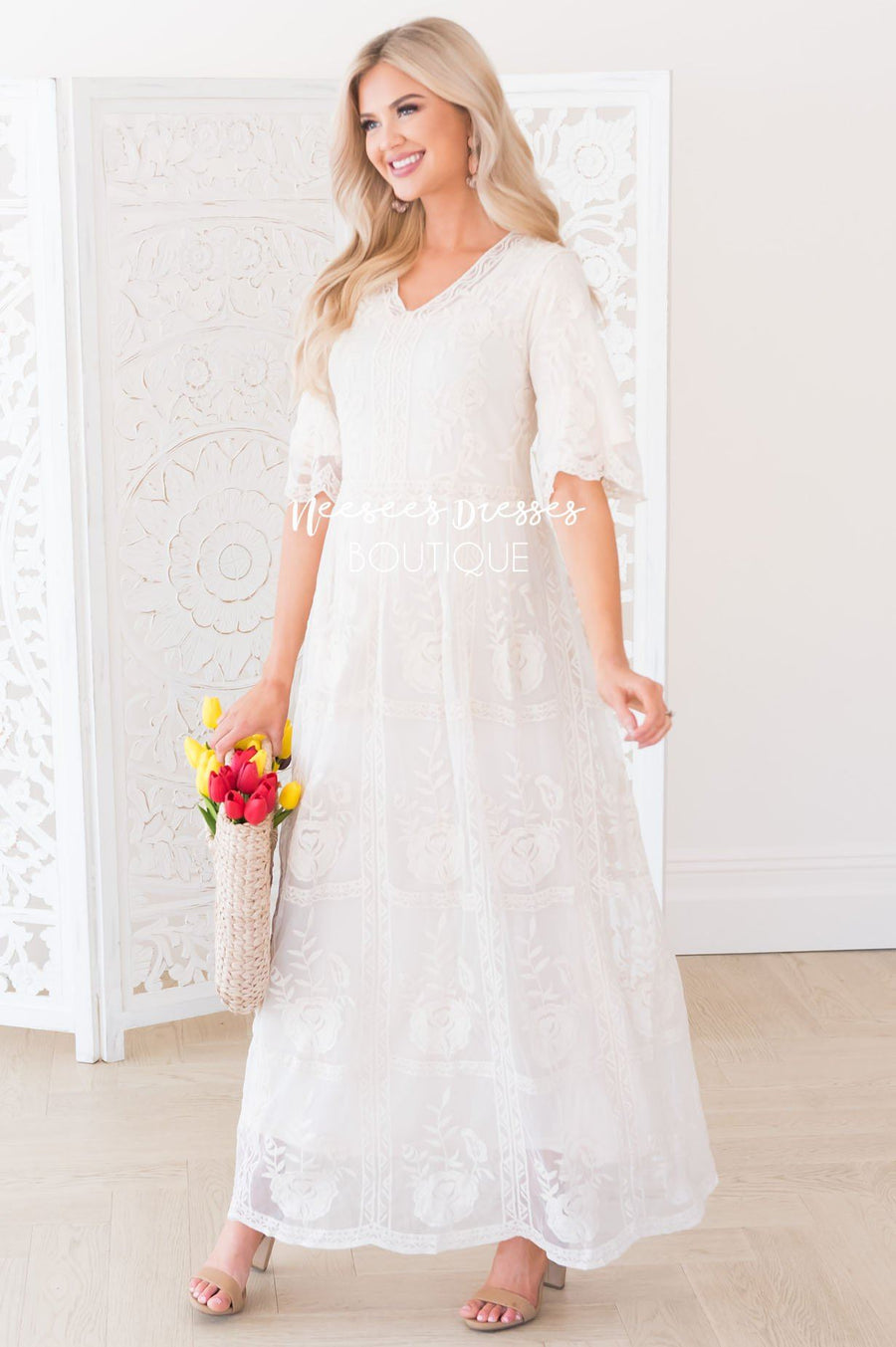 The Lexi Boho Maxi Dress Modest Dresses vendor-unknown 