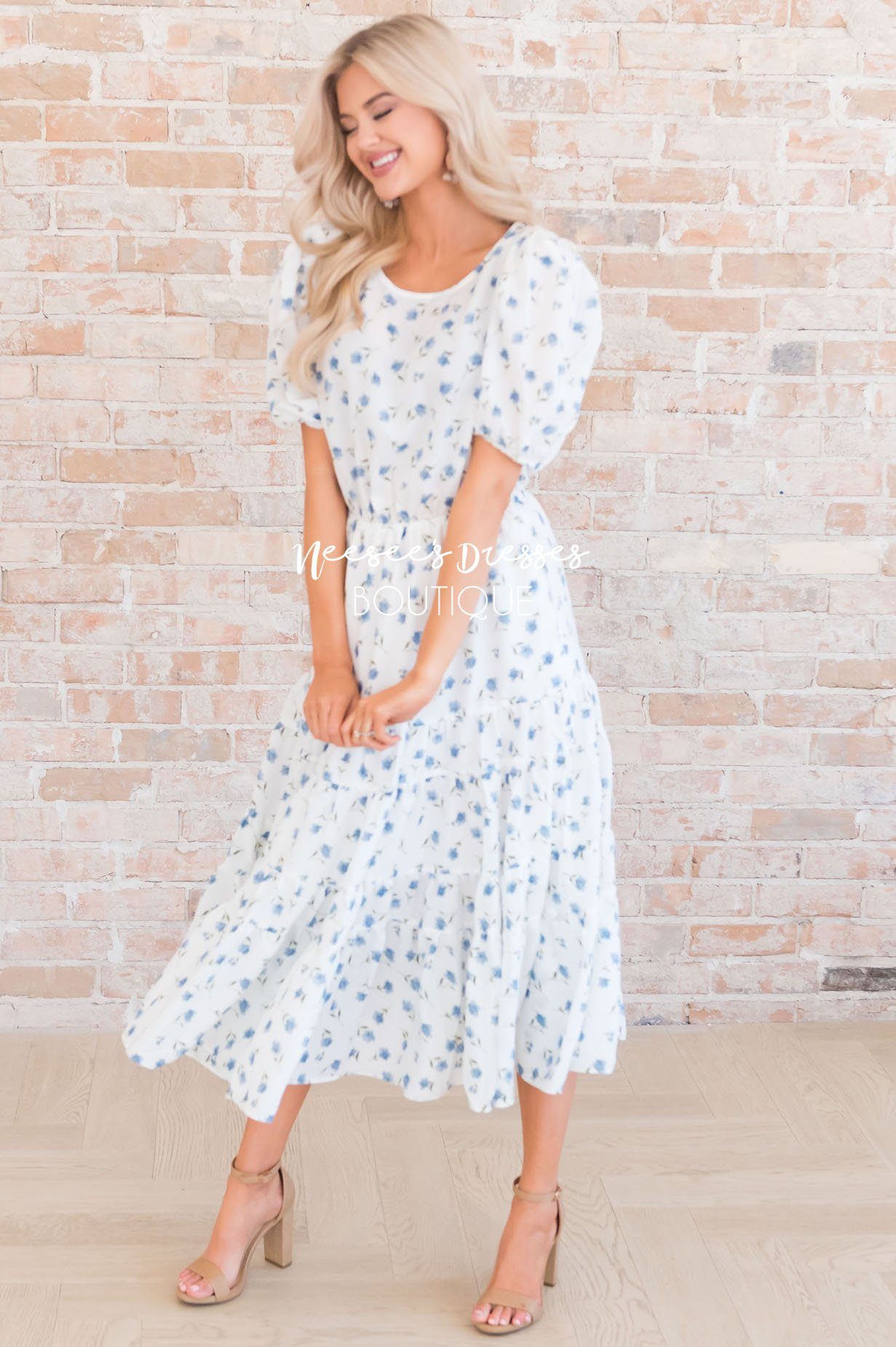 The Merissa Modest Mid-Length Dress