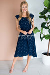 The Kynlei Polka Dotted Dress Modest Dresses vendor-unknown