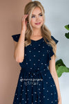 The Kynlei Polka Dotted Dress Modest Dresses vendor-unknown