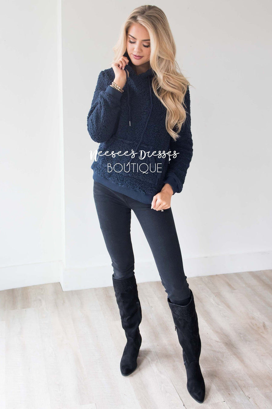 Cozy Fleece Hoodie Sweater Tops vendor-unknown 