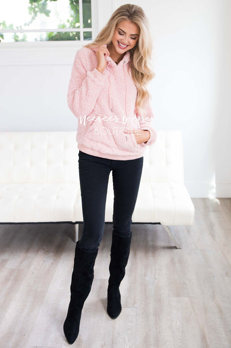 Cozy Fleece Hoodie Sweater Tops vendor-unknown 