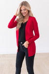 Long Distance Modest Pocket Cardigan Tops vendor-unknown