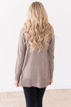 Long Distance Modest Pocket Cardigan Tops vendor-unknown