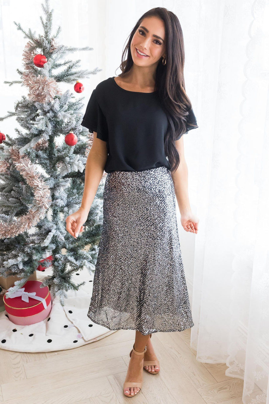 Be A Shining Star Modest Sequin Skirt Modest Dresses vendor-unknown 