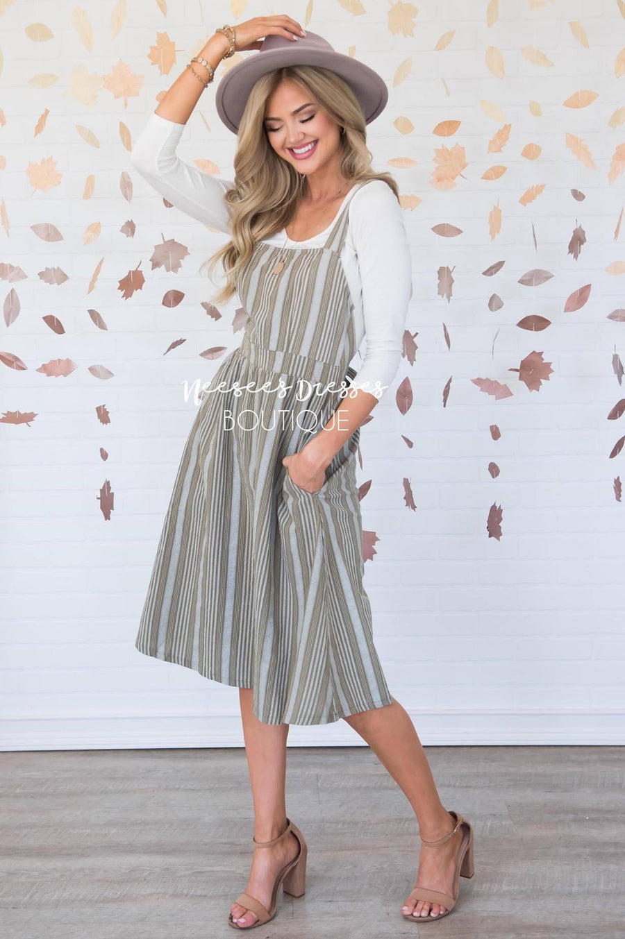 The Averi Overall Dress Modest Dresses vendor-unknown 