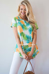 Tropical Vibes Only Pineapple Top Modest Dresses vendor-unknown