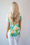 Tropical Vibes Only Pineapple Top Modest Dresses vendor-unknown